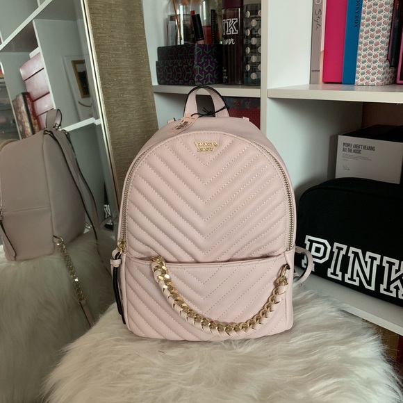 Victoria's Secret Handbags - • VS | Light Pink Backpack •
